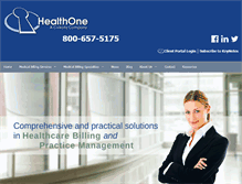 Tablet Screenshot of healthone.com